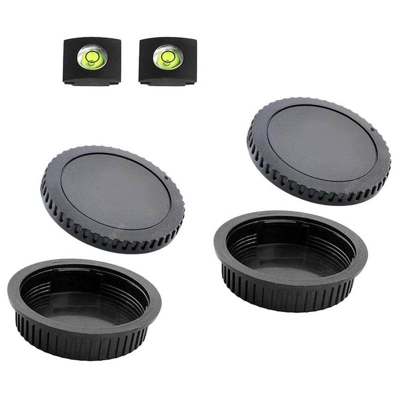 ULBTER Front Body Cap and Rear Lens Cap Cover for Canon EOS EF/EF-S Lens for Rebel T7 T6 T5 T8i T7i T6i SL3 SL2 T6S,5D Mark IV/III/II, 6D Mark II/I, EOS 90D/80D 77D 70D, 7D Mark II, 1D X Mark II - Image 1
